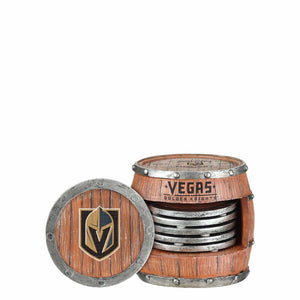 Vegas Golden Knights NHL 5 Pack Barrel Coaster Set