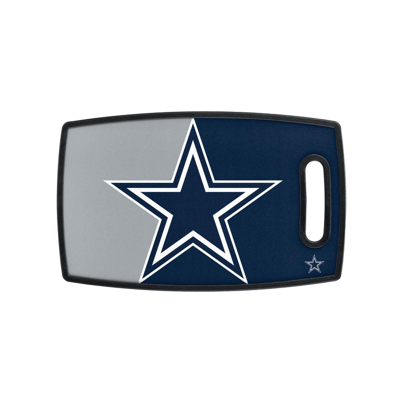 Dallas Cowboys - Icon Glass Top Cutting Board & Knife Set, 15.4 x