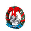 Carolina Panthers NFL 20" Holiday Helmet Door Wreath