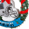 Carolina Panthers NFL 20" Holiday Helmet Door Wreath