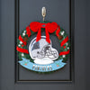 Carolina Panthers NFL 20" Holiday Helmet Door Wreath