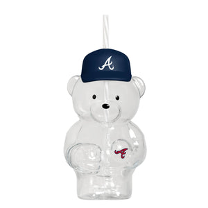 Atlanta Braves MLB Glass Bear Tumbler (PREORDER - SHIPS LATE JUNE)