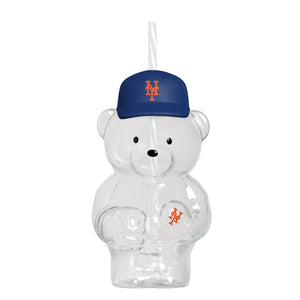 New York Mets MLB Glass Bear Tumbler (PREORDER - SHIPS LATE SEPTEMBER)