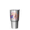 Kansas City Chiefs NFL Super Bowl LVIII Champions Silver Marble 27 oz Stainless Steel Tumbler