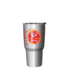 Kansas City Chiefs NFL Super Bowl LVIII Champions Silver Marble 27 oz Stainless Steel Tumbler