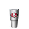 San Francisco 49ers NFL Super Bowl LVIII Silver 27 oz Stainless Steel Tumbler