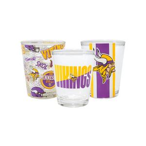 Minnesota Vikings NFL 3 Pack Shot Glass