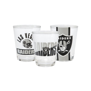 Las Vegas Raiders NFL 3 Pack Shot Glass