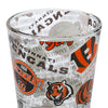 Cincinnati Bengals NFL Historic Print Pint Glass