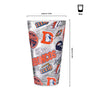 Denver Broncos NFL Historic Print Pint Glass