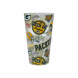 Green Bay Packers NFL Historic Print Pint Glass