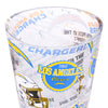 Los Angeles Chargers NFL Historic Print Pint Glass