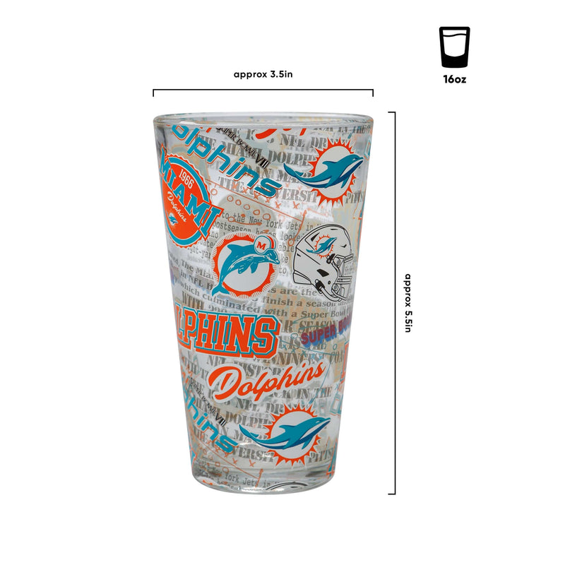 Miami Dolphins 16 oz. Tumbler