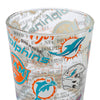 Miami Dolphins NFL Historic Print Pint Glass