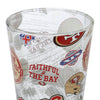 San Francisco 49ers NFL Historic Print Pint Glass