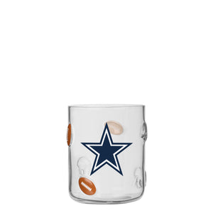 Dallas Cowboys NFL Team Logo 17 oz Glass Cup (PREORDER - SHIPS MID JUNE)