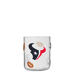 Houston Texans NFL Team Logo 17 oz Glass Cup (PREORDER - SHIPS EARLY DECEMBER)