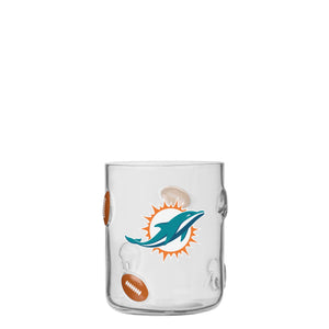 Miami Dolphins NFL Team Logo 17 oz Glass Cup (PREORDER - SHIPS LATE NOVEMBER)