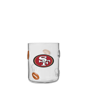 San Francisco 49ers NFL Team Logo 17 oz Glass Cup (PREORDER - SHIPS LATE JUNE)