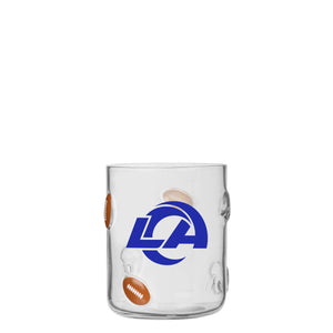 Los Angeles Rams NFL Team Logo 17 oz Glass Cup (PREORDER - SHIPS LATE NOVEMBER)