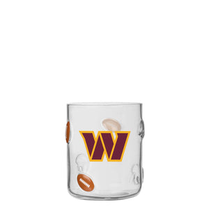 Washington Commanders NFL Team Logo 17 oz Glass Cup (PREORDER - SHIPS LATE NOVEMBER)