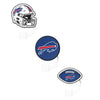 Buffalo Bills NFL 3 Pack Primary Logo Straw Toppers