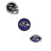 Baltimore Ravens NFL 3 Pack Primary Logo Straw Toppers