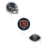Chicago Bears NFL 3 Pack Primary Logo Straw Toppers