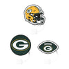 Green Bay Packers NFL 3 Pack Primary Logo Straw Toppers