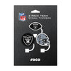 Las Vegas Raiders NFL 3 Pack Primary Logo Straw Toppers