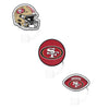 San Francisco 49ers NFL 3 Pack Primary Logo Straw Toppers