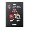 San Francisco 49ers NFL 3 Pack Primary Logo Straw Toppers
