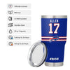 Buffalo Bills NFL Josh Allen Team Logo 30 oz Player Tumbler