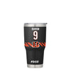 Cincinnati Bengals NFL Joe Burrow Team Logo 30 oz Player Tumbler