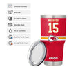 Kansas City Chiefs NFL Patrick Mahomes Team Logo 30 oz Player Tumbler