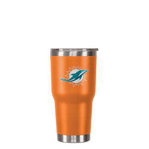 Miami Dolphins NFL Orange Team Logo 30 oz Tumbler
