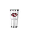 San Francisco 49ers NFL White Team Logo 30 oz Tumbler