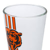 Chicago Bears NFL Team Stripe Pint Glass