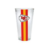 Kansas City Chiefs NFL Team Stripe Pint Glass