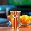 Kansas City Chiefs NFL Team Stripe Pint Glass