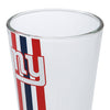 New York Giants NFL Team Stripe Pint Glass