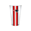 New England Patriots NFL Team Stripe Pint Glass