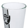 Las Vegas Raiders NFL Team Stripe Pint Glass