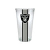 Las Vegas Raiders NFL Team Stripe Pint Glass