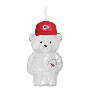 Kansas City Chiefs NFL Glass Bear Tumbler (PREORDER - SHIPS LATE JUNE)