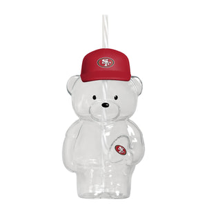 San Francisco 49ers NFL Glass Bear Tumbler (PREORDER - SHIPS LATE JUNE)