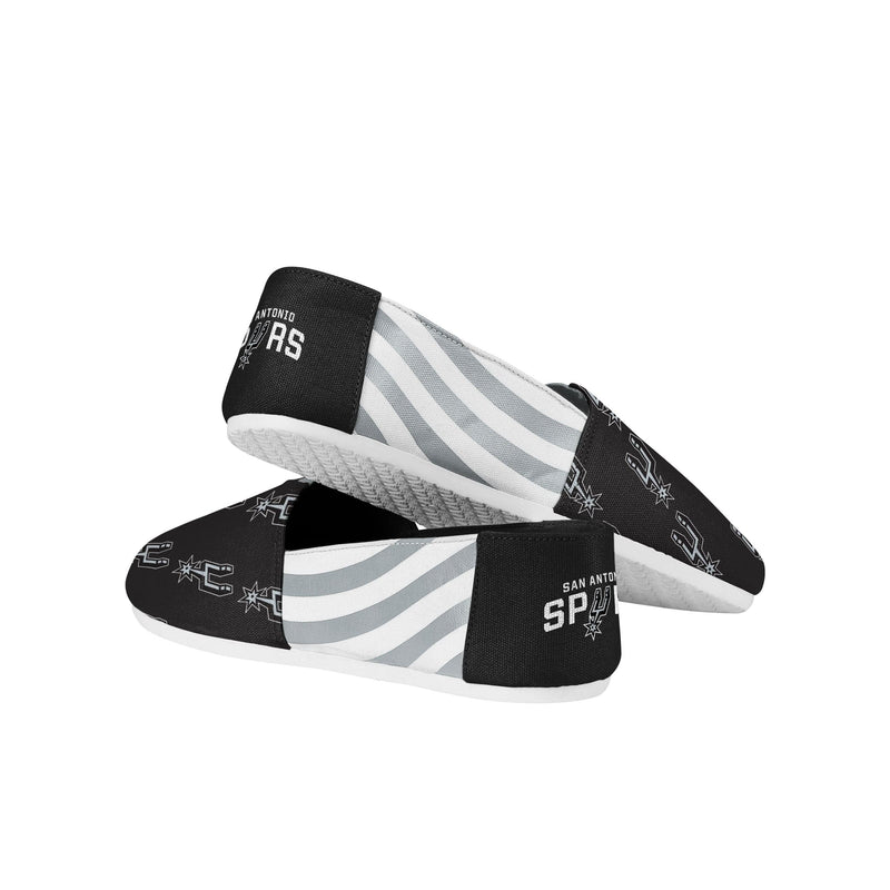San Antonio Spurs NBA Womens Stripe Canvas Shoes San Antonio Spurs NBA Womens Stripe Canvas Shoes