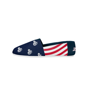 Gonzaga Bulldogs NCAA Womens Stripe Canvas Shoes