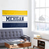 Michigan Wolverines NCAA Horizontal Flag