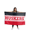 Nebraska Cornhuskers NCAA Horizontal Flag